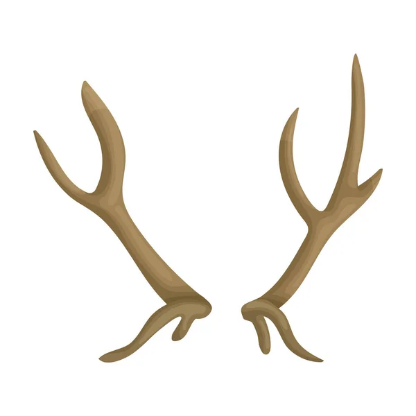 Elk horn vector icon.Cartoon vetor ícone isolado no fundo branco alce chifre . —  Vetores de Stock
