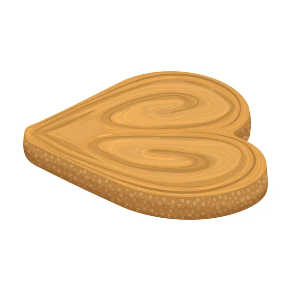 Cookies векторный значок. Карикатура векторный значок изолирован на белом фоне печенье . — стоковый вектор