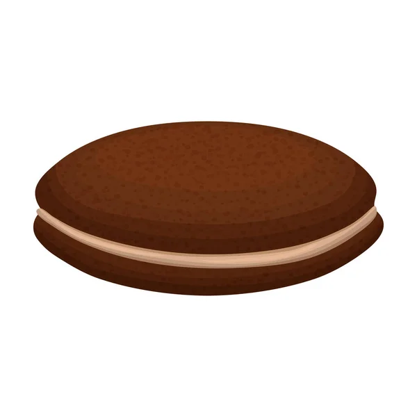 Cookies vector icon.Cartoon icono del vector aislado en las cookies de fondo blanco . — Vector de stock