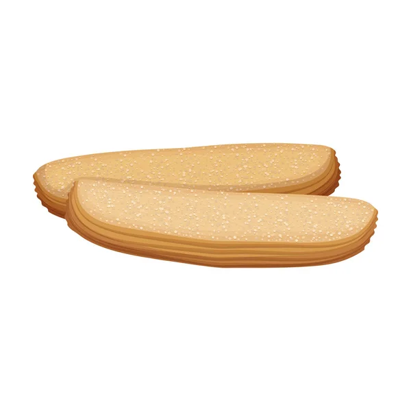 Cookie vektor ikon.Rajzfilm vektor ikon elszigetelt fehér háttér cookie-k. — Stock Vector