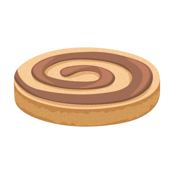 Cookies vector icon.Cartoon vector pictogram geïsoleerd op witte achtergrond cookies. — Stockvector