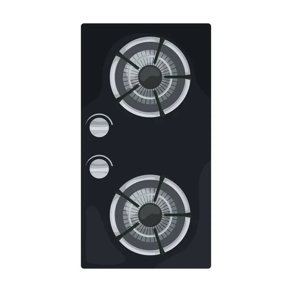 Stove burner cartoon icon Royalty Free Vector Image