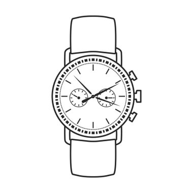 Bilek vektör simgesini izle. Beyaz arka planda izole edilmiş ana vektör simgesi..