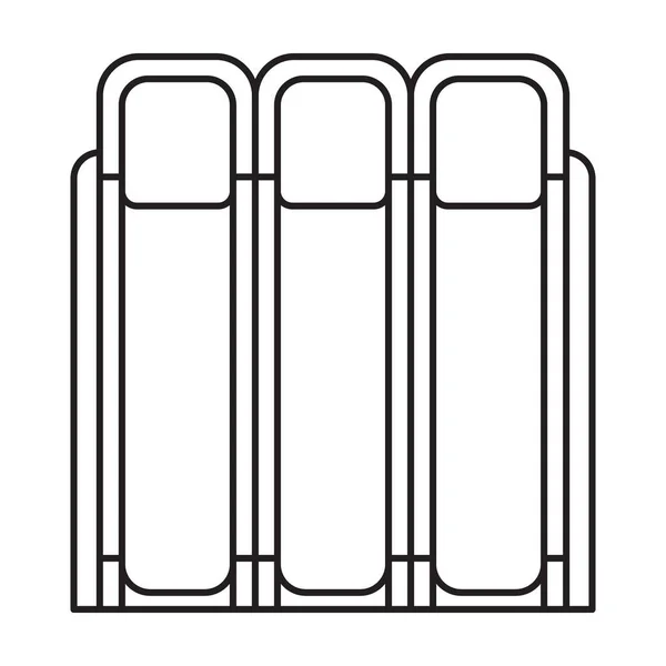 Icono de vector de tobogán acuático. Icono de vector de contorno aislado en tobogán blanco  . — Archivo Imágenes Vectoriales