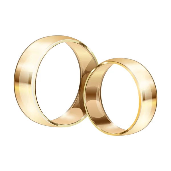 Icono de vector de anillo de boda icon.Realistic aislado en el anillo de boda de fondo blanco  . — Archivo Imágenes Vectoriales