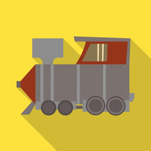 열차와 오래 된 아이콘에 대한 벡터 그림. 열차 및 증기 벡터 아이콘의 웹 요소 주식. — 스톡 벡터