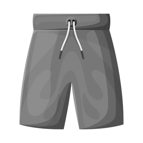 Vektor illustration av shorts och strandkläder symbol. Grafisk av shorts och kalsonger stock vektor illustration. — Stock vektor