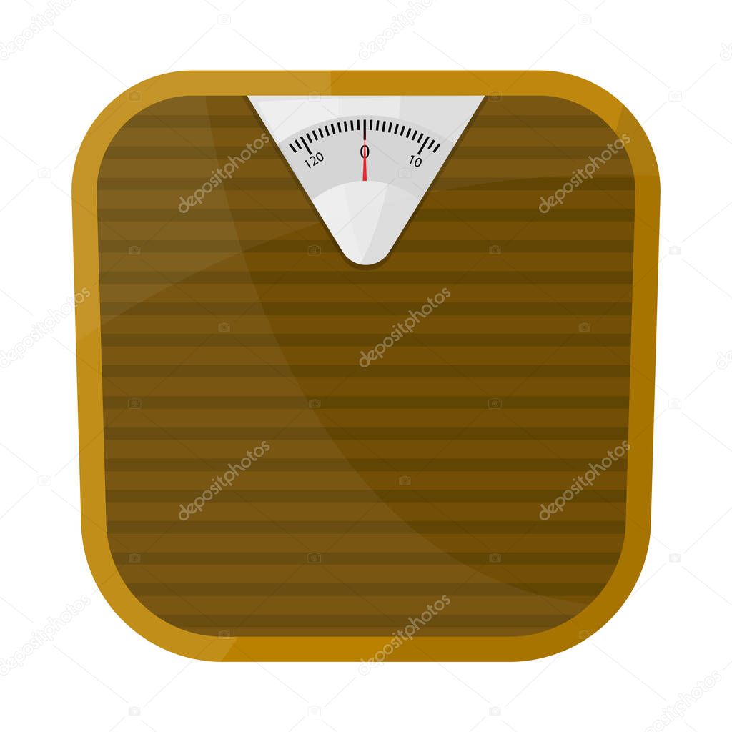 Isolated object of scales and diet logo. Graphic of scales and balance vector icon for stock.