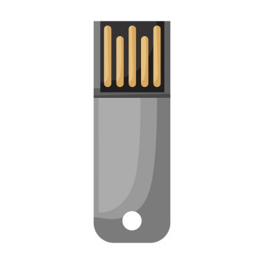 Flaş vektör simgesini kullan. Beyaz arkaplan sürücüsünde karikatür vektör simgesi izole edildi.