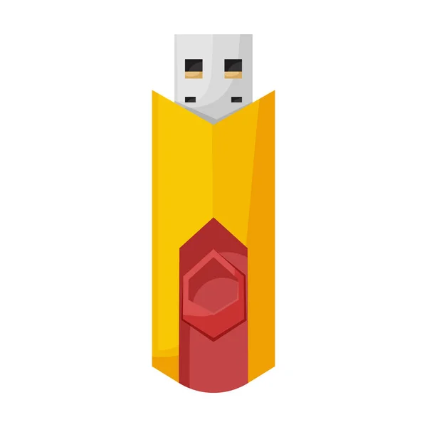 Icône vectorielle USB. Icône vectorielle de bande dessinée isolée sur fond blanc USB . — Image vectorielle