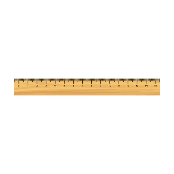 Ruler vector icon.Cartoon vector icon isolated on white background ruler. — Stock Vector