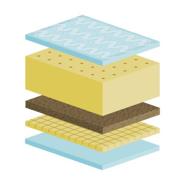 Yatak vektör simgesi. Çizgi film vektör simgesi beyaz arkaplan yatağında izole edildi.