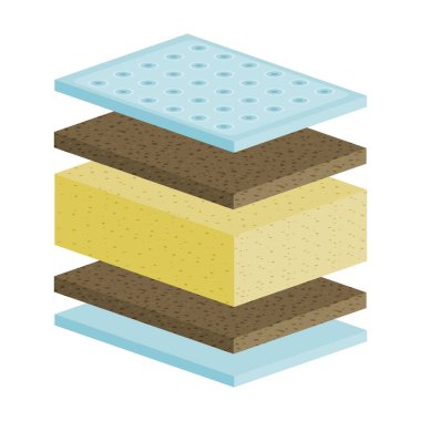 Yatak vektör simgesi. Çizgi film vektör simgesi beyaz arkaplan yatağında izole edildi.