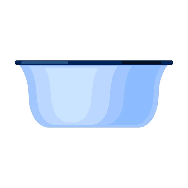 ( 영어 ) Bowl vector icon.Cartoon vector icon isolated on white backbowl. — 스톡 벡터
