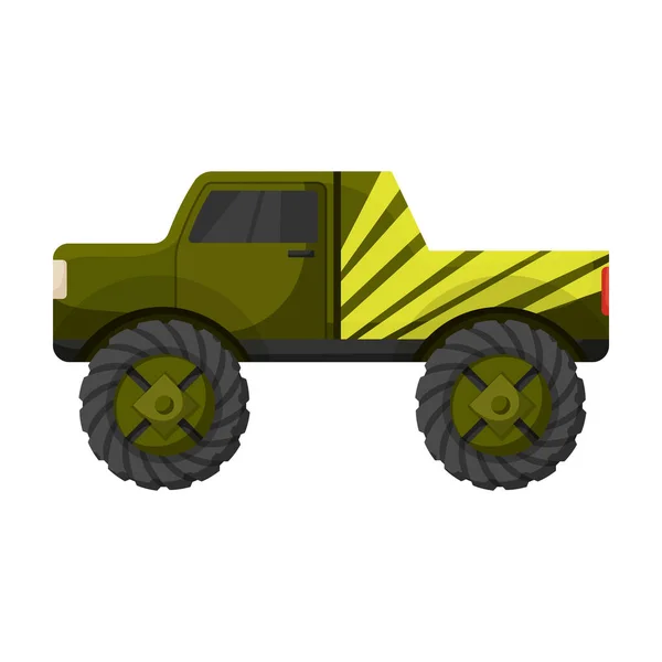 Monster Truck vector icon.Cartoon icono del vector aislado en el fondo blanco monstruo camión . — Vector de stock