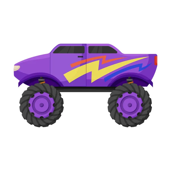 Monster Truck vector icon.Cartoon icono del vector aislado en el fondo blanco monstruo camión . — Archivo Imágenes Vectoriales