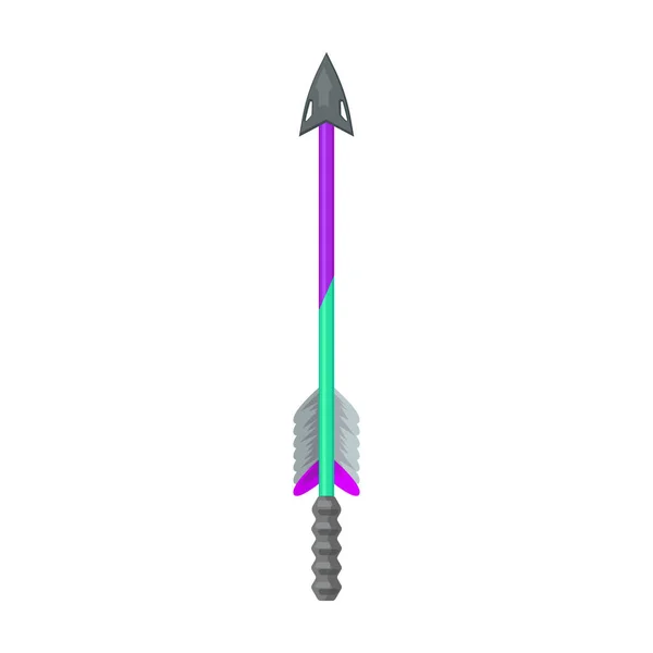 Arrow for bow vector icon.Cartoon vector icon isolated on white background arrow for bow. — Stock Vector