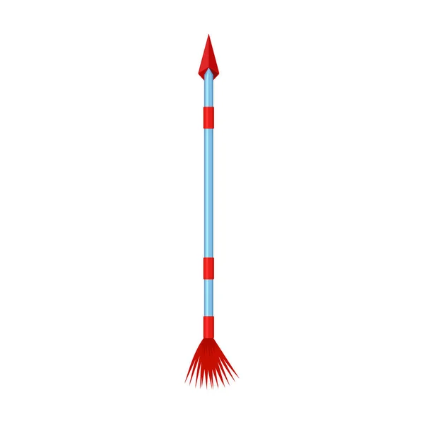 Flèche pour l'icône de vecteur d'arc Icône de vecteur de dessin animé isolé sur fond blanc flèche pour arc . — Image vectorielle