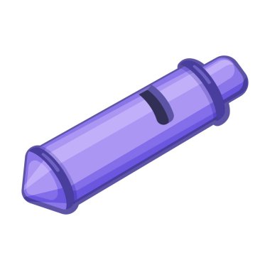 Islık vektör simgesi. Çizgi film vektör simgesi beyaz arkaplan düdüğü üzerinde izole edildi.