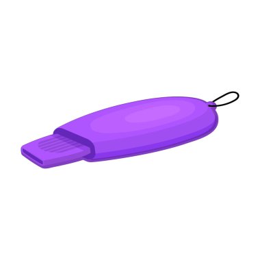 Islık vektör simgesi. Çizgi film vektör simgesi beyaz arkaplan düdüğü üzerinde izole edildi.