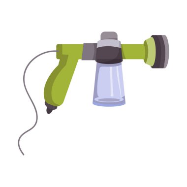 Alet ve boya fırçası simgesinin izole nesnesi. Stok için araç ve elektrik vektör simgesinin grafiği.