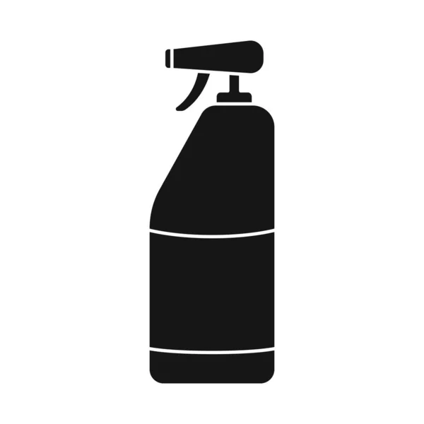 Objek yang terisolasi dari botol dan logo cuci. Koleksi dari botol dan ikon vektor shampoo untuk stok. - Stok Vektor