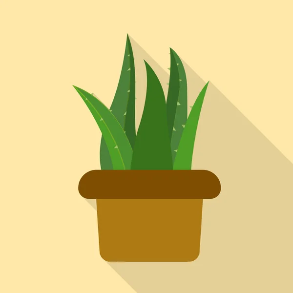 Objeto aislado del aloe y del icono del pote. Gráfico de aloe y cactus vector icono para stock . — Vector de stock