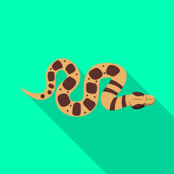 Ilustración vectorial del signo de serpiente y víbora. Gráfico de serpiente y gatear icono de vector para stock . — Vector de stock