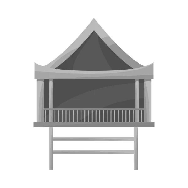 Isolated object of stilts and wood logo. Collection of stilts and patio stock symbol for web. — Stock Illustration Isolated object of stilts and wood logo. Collection of stilts and patio stock symbol for web. Stock Illustration
