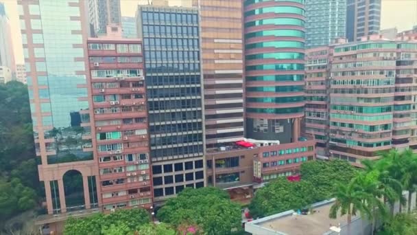 Hava fotoğrafçılığı. Hong Kong. — Stok video