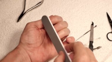 Manikür işlemini Uhd 4k video görüntüleri