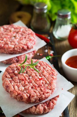 Ham burger ve baharatlar