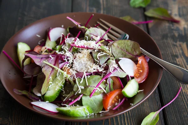 Masada bahar sebze salatası — Stok fotoğraf