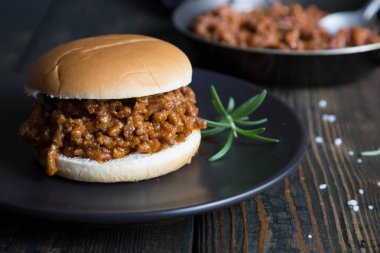 Hamburger Sloppy Joe masada