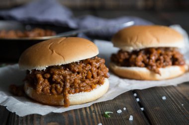 Hamburger Sloppy Joe masada
