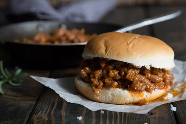 Hamburger Sloppy Joe masada