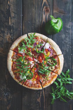 Masada vejetaryen pizza