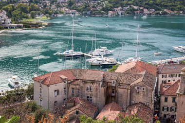 Kotor bir yükseklikten. Karadağ