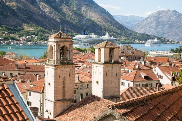 Kotor bir yükseklikten. Karadağ