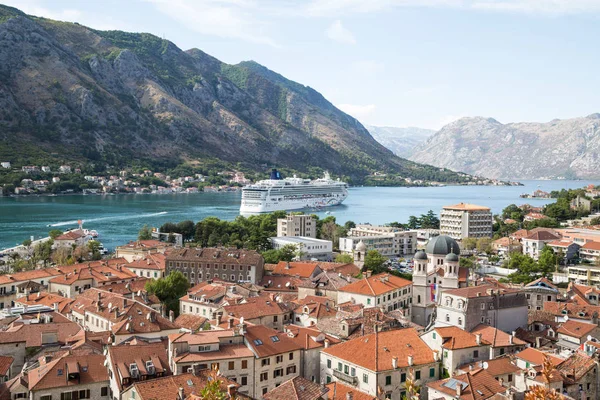 Kotor bir yükseklikten. Karadağ