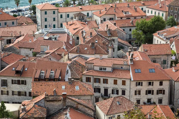 Kotor bir yükseklikten. Karadağ