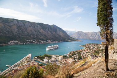 Kotor bir yükseklikten. Karadağ