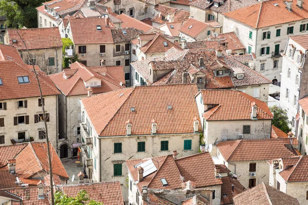 Kotor bir yükseklikten. Karadağ