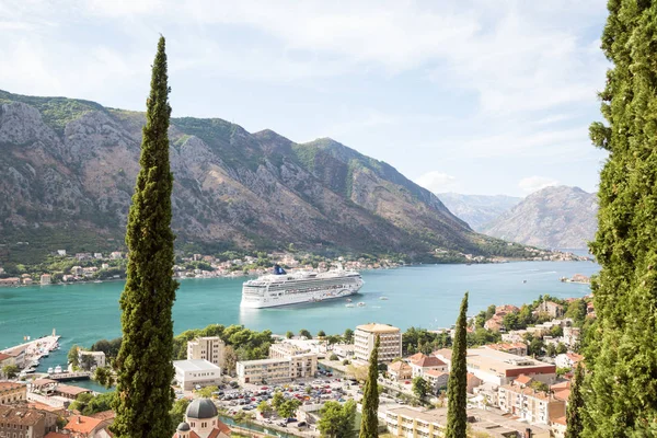 Kotor bir yükseklikten. Karadağ