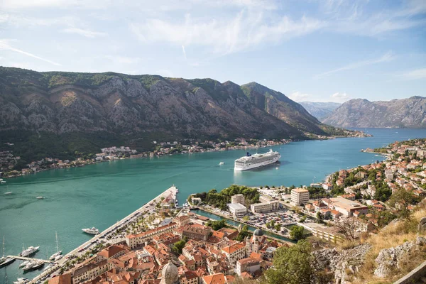 Kotor bir yükseklikten. Karadağ