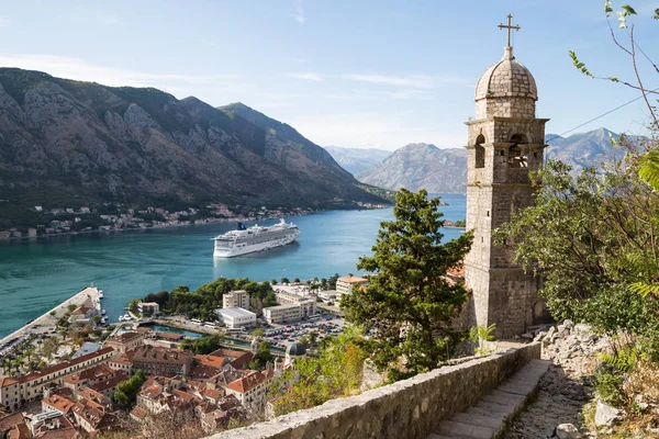 Kotor bir yükseklikten. Karadağ