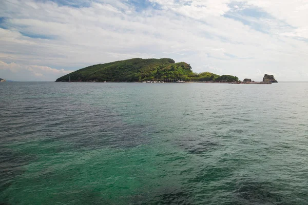 Pulau St. Nicholas di Laut Adriatik — Stok Foto