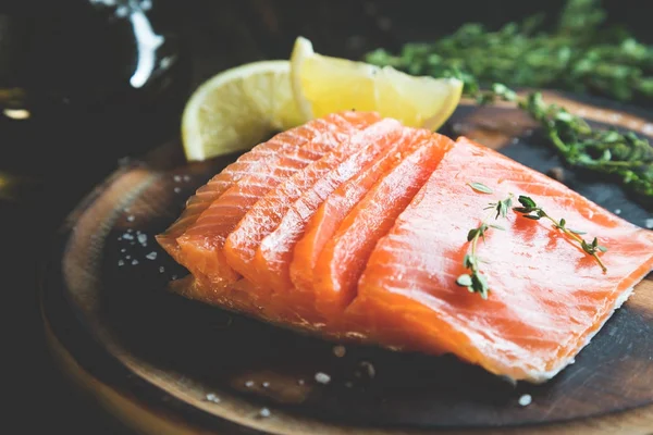 Piece Smoked Salmon — Stock Photo, Image