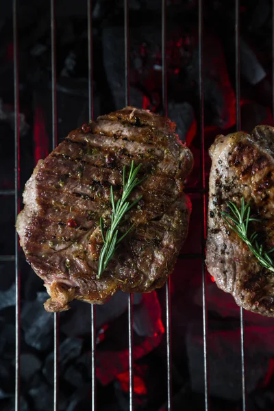 Fläsk Biff Grillen — Stockfoto