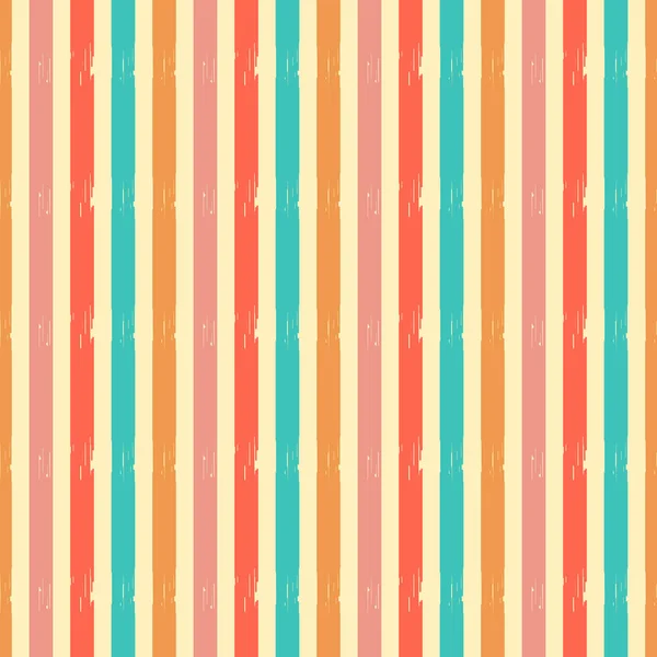 Seamless Abstract Ikat Pattern Multicolored Stripes — Stock Vector